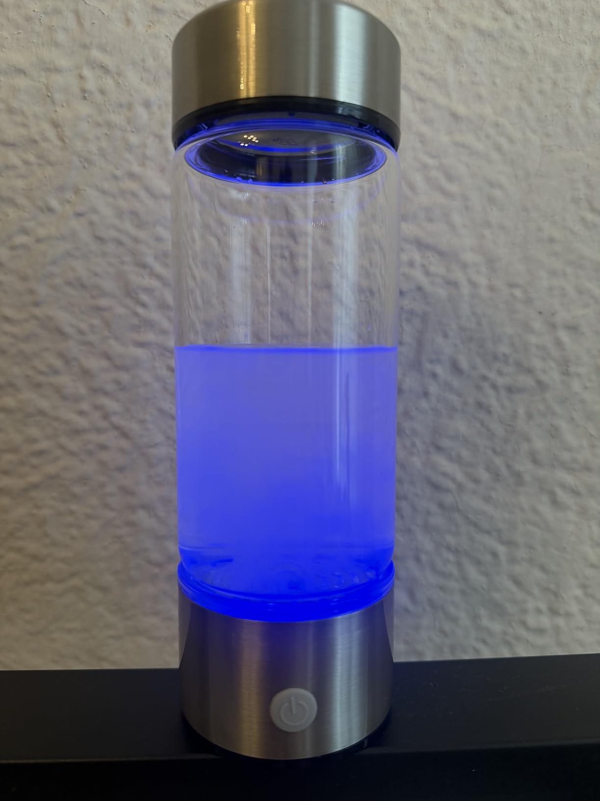 Aqua Vital Hydrogen Water Bottle 2026 Generator 16 oz/470 ml SPE-PEM Ionized H2 Hydration Bottle USB-C Rechargeable Glass Flask with Auto Shut-Off Portable Sports & Travel Hydrogenated Water Machine customer photo 2