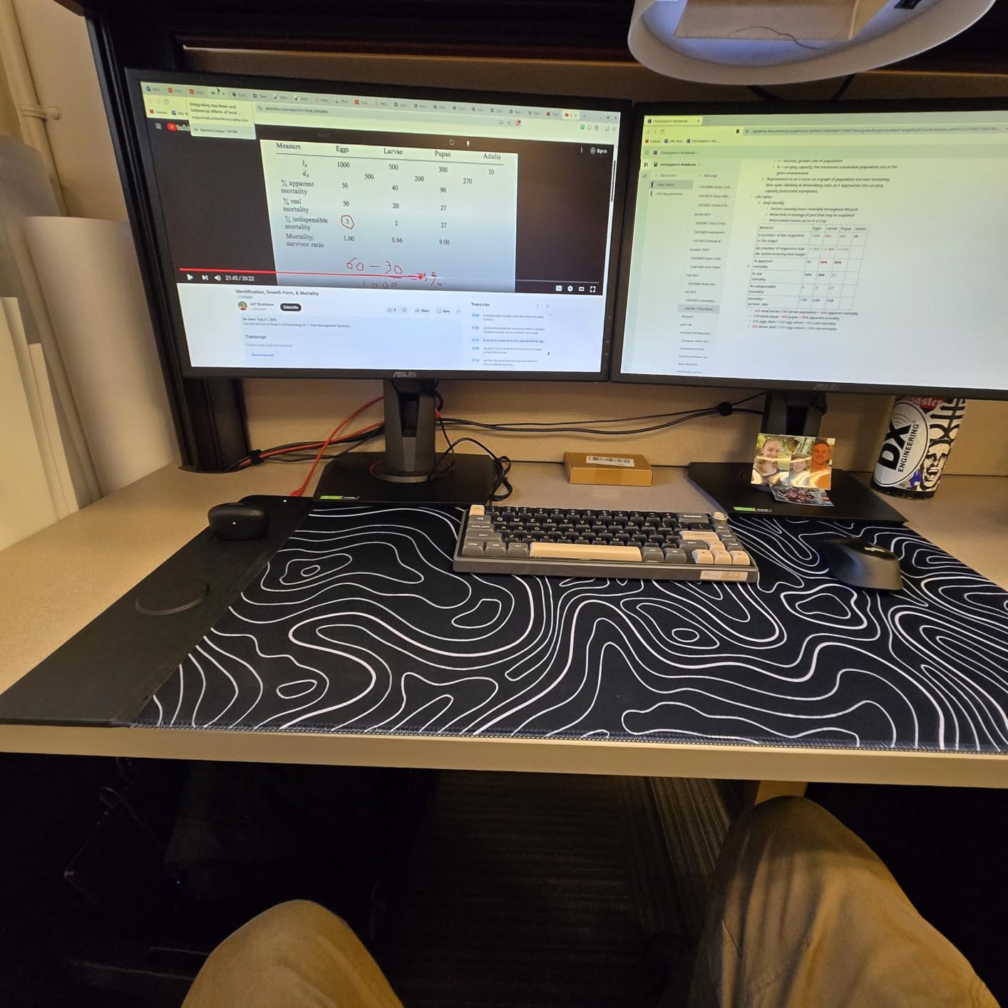 3 in 1 Wireless Charging Mouse Pad, Gaming Mousepad with Wireless Charger Multiple Devices Compatible with Watch/iPhone/Airpods, Large Desk Mat 90 x 40cm customer photo 2