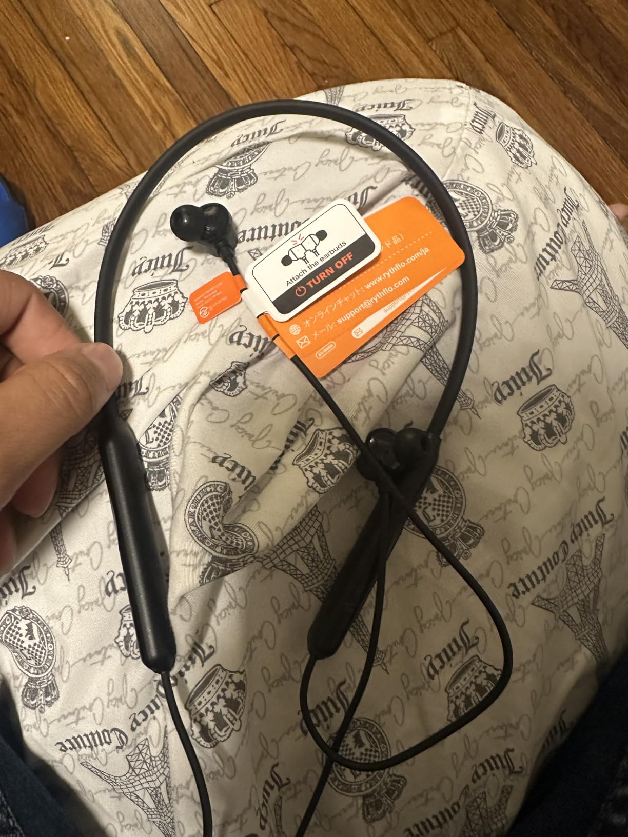 Rythflo Active Noise Cancelling Headphones, Wireless in Ear Neckband Bluetooth Headphones with 3 AI Mics ENC, 60Hrs Playtime, V5.3 Multipoint Connection Magnetic Earbuds for Work/Travel/Home/Office customer photo 2