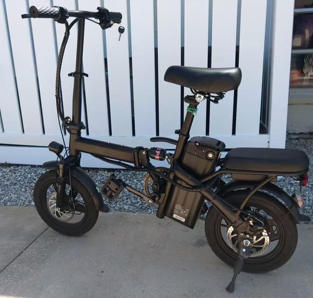 Foldable Electric Bike for Adults and Teens, 700W Peak Motor Ebike with 30-60 Miles PAS Range, 14