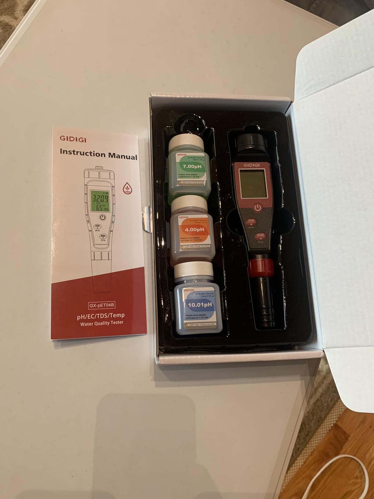 Digital pH Tester for Water, pH Meter for Hydroponic Water, TDS Tester EC PPM Test for Plant Nutrients, 4-in-1 Meter for Conductivity, pH Pen for Drinking Water, DWC, Indoor Plants customer photo 1