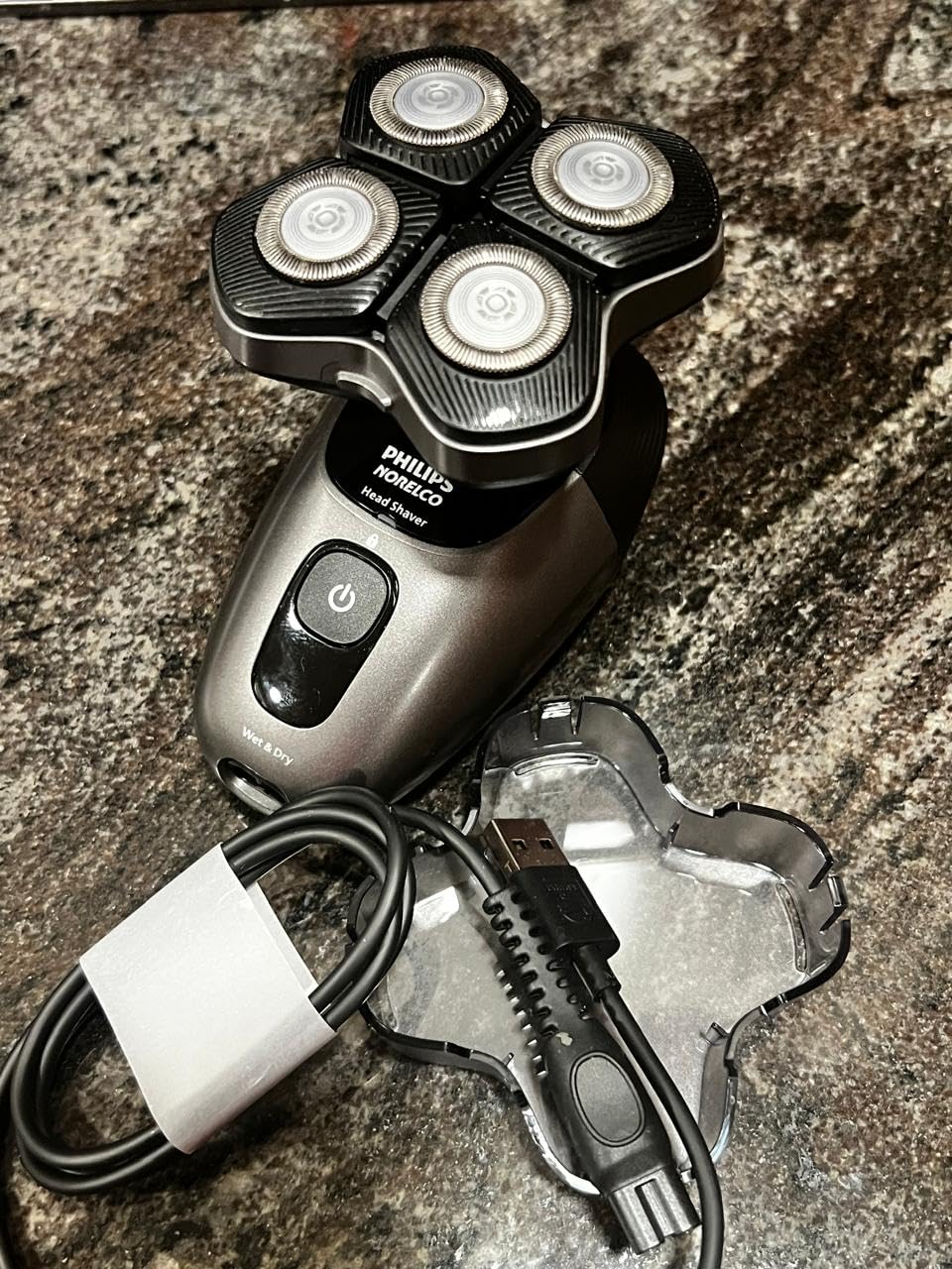 Philips Norelco Head Shaver Pro 7000 Series - Electric Shaver for Men and Women, 360 Flexing Head & ComfortCut Blades for Clean Shave, Gentle on Skin, Model HS7980/40 customer photo 2