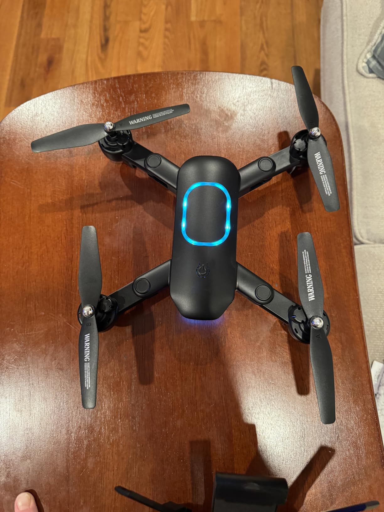 Drone with 1080P Camera, Foldable Drone for Beginners with Light, Upgrade Altitude Hold, Gesture Selfie, Waypoint Fly, 3D Flip, 3 Speed Mode, Circle Fly, One Key Start customer photo 2