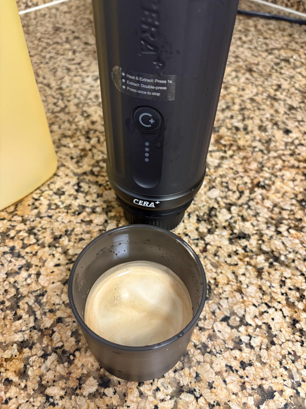 CERA+ Portable Coffee Maker Electric Espresso Machine, Self-Heating 8 Cups per Charge & 20 Bar Small Coffee Maker for Travel & RV customer photo 1