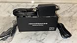 HDMI KVM Switch 3 Monitors 2 Computers 4K@60Hz KVM Switches with 4 USB 3.0 Ports for 2 Computers Sharing Triple Monitor and 4 USB Devices Support Extended & Copy Mode with 2 USB Cables customer photo 1