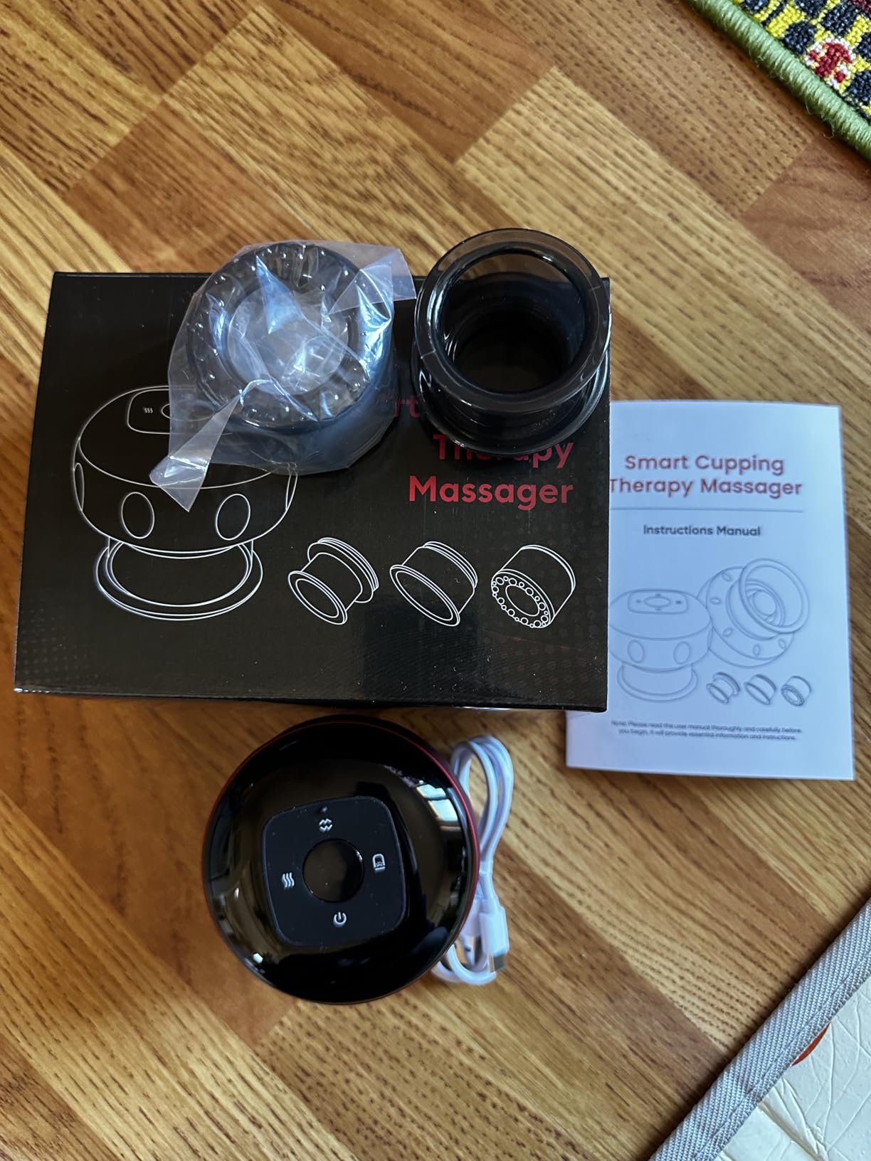 Smart Cupping Massager, Cupping Set with 2 Modes, Cupping Kit with 12 Levels Suction and Heat, 1 Pack customer photo 1