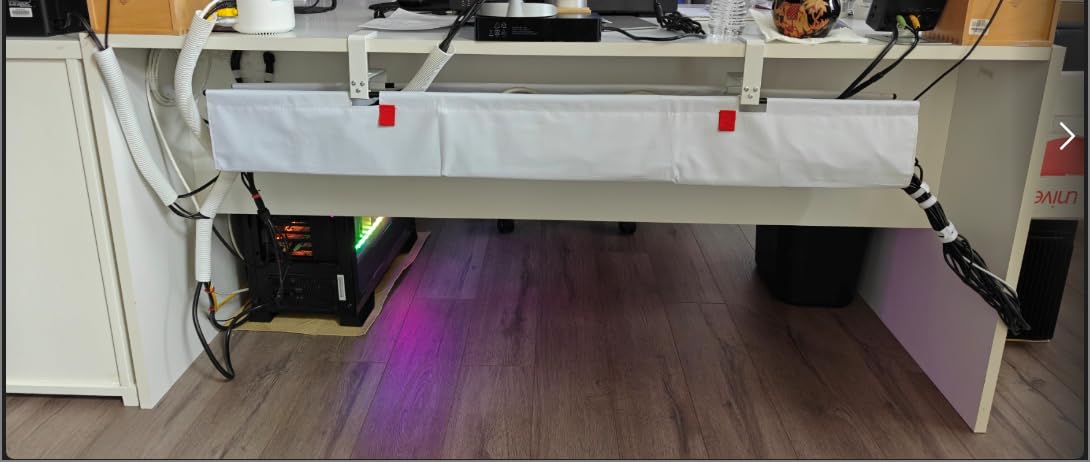 KEEGH No Drill Under Desk Cable Management Tray - 28