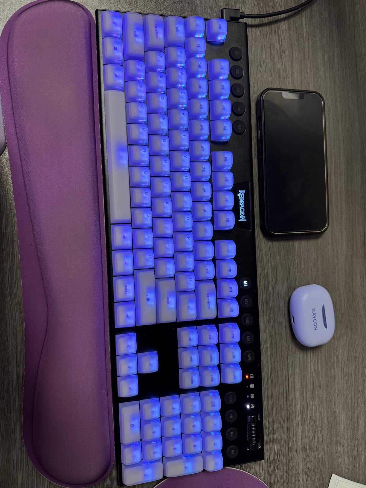 EPOMAKER AegisSil Keycap Set, Silicone Material, Cherry Profile, 113 Keys, 65%/75%/96%/Full Size, Custom Keyboard Keycaps Set for Cherry MX, Kailh, Outemu, Gateron Mechanical Gaming Keyboard (Blue) customer photo 2