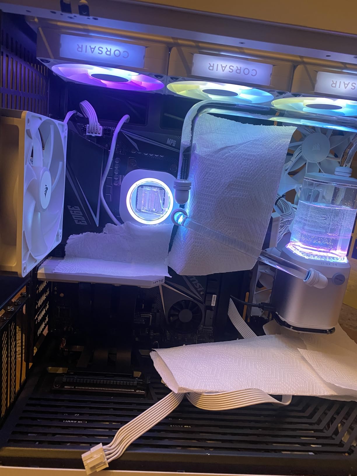 CORSAIR XH505i RX 360 RGB Custom Cooling Kit - XC7 CPU Water Block, XD6 Pump Reservoir, 3X RX120 RGB Fans, XR5 360mm Radiator customer photo 1