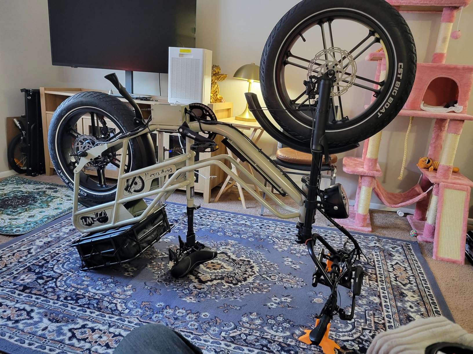 Dual Battery Electric Bike for Adults, 160 Miles Long Range Cargo Ebike with 48V 60AH Removable 2880WH Battery, 1450W Peak Motor 34MPH Electric Bicycle customer photo 1