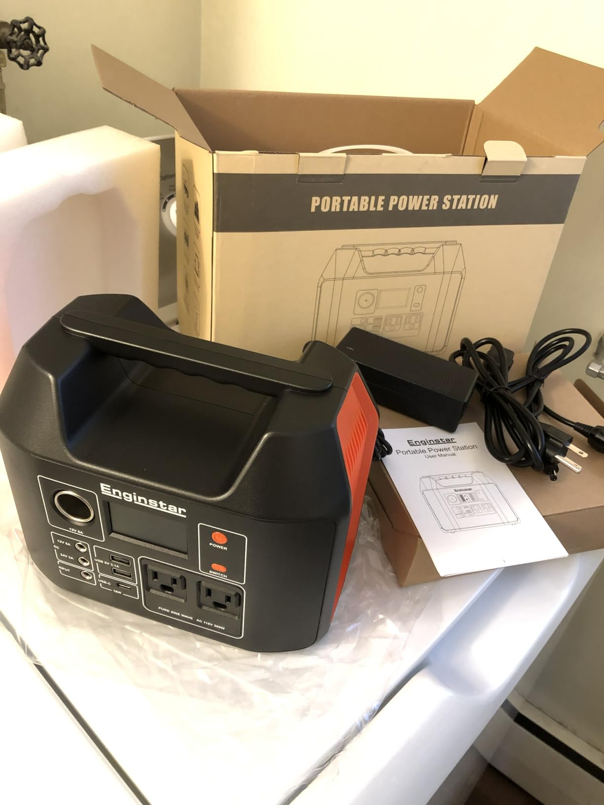Portable Solar Generator 300W with Foldable 60W Solar Panel, 110V Pure Sine Wave 296Wh Lithium Battery customer photo 2