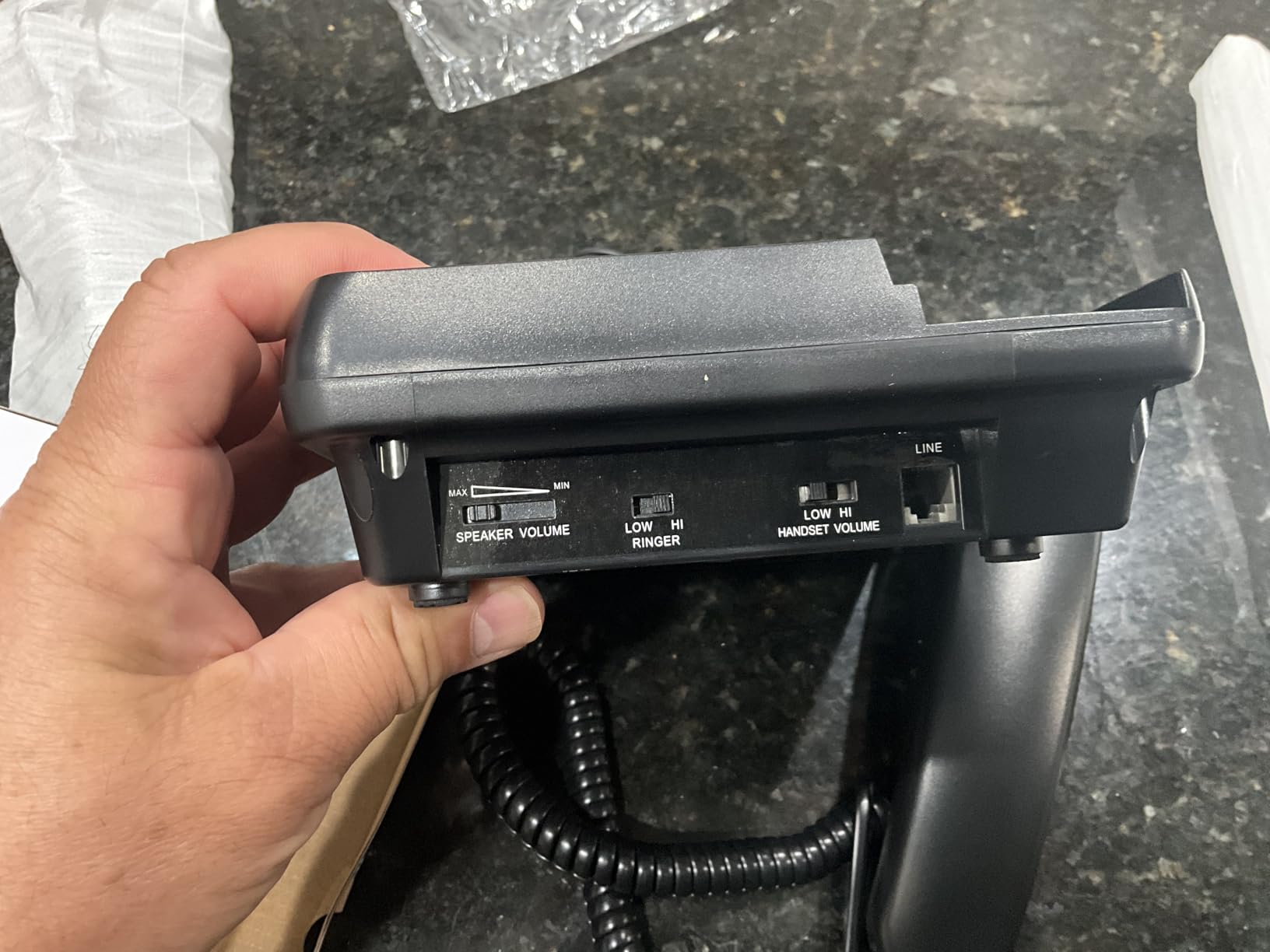 Extra-Loud (110dB) Landline Phone for Seniors & Hearing Impaired - Hearing Aid Compatible, Large Button Corded Phone with 3 Photo Speed Dial, Speakerphone,Easy for Alzheimers Visually Impaired - White customer photo 2