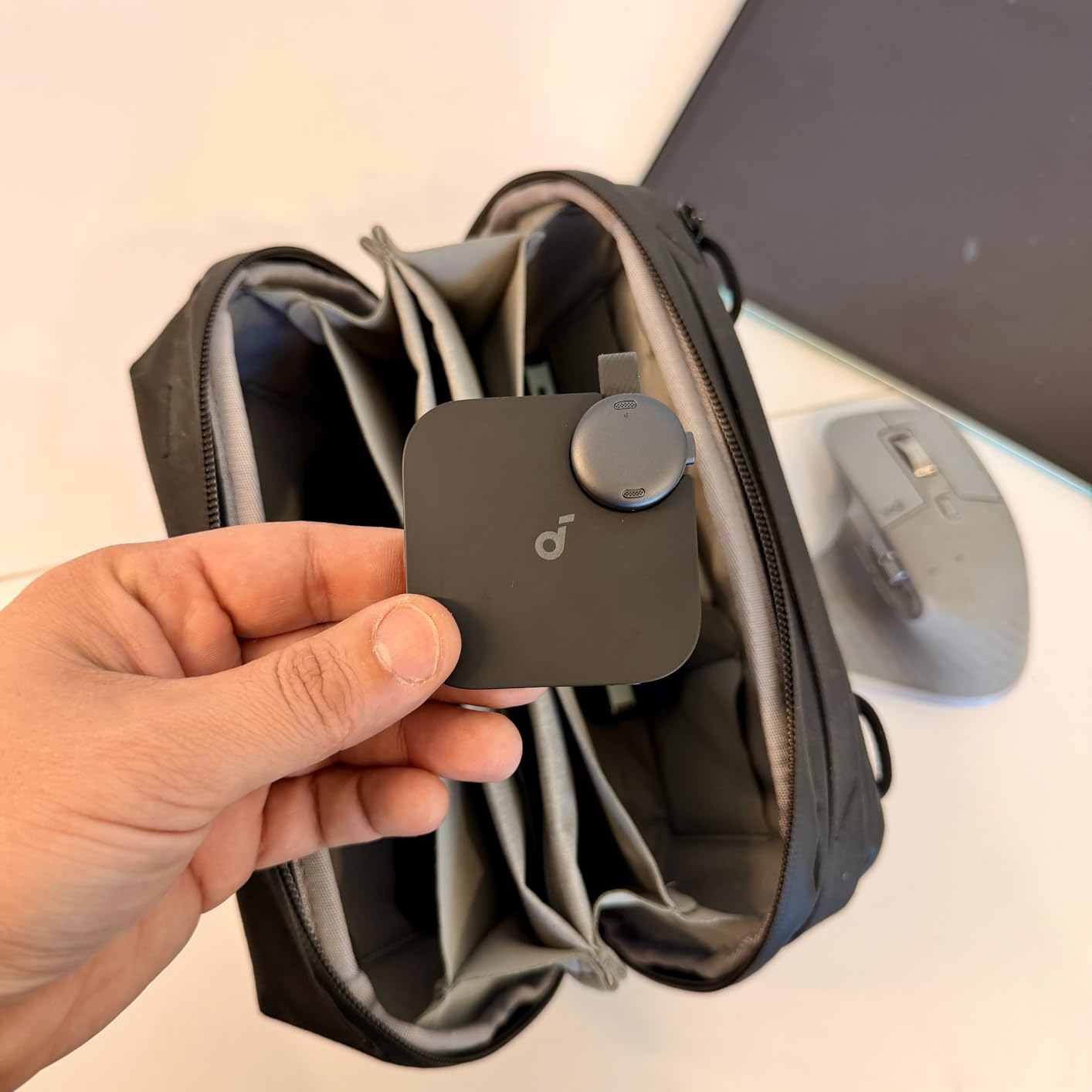 soundcore Work by Anker, Coin-Sized AI Voice Recorder, AI Note Taker for Meetings & Lectures, AI Transcription, AI Gadget, 6-Month Pro at No Charge, Cross-Meeting Summary, MFi Certified customer photo 2