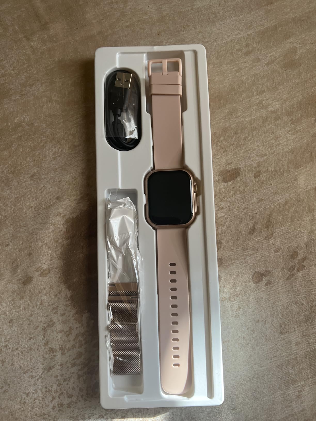 Smart Watch for Women Men Fitness: Smart Watch for iPhone&Android Bluetooth Call with SpO2 Sleep Heart Rate Monitor,IP68,Fitness Tracker with 120+Sport,Reloj Inteligente 30 Day+Battery Life, 2 Bands customer photo 1