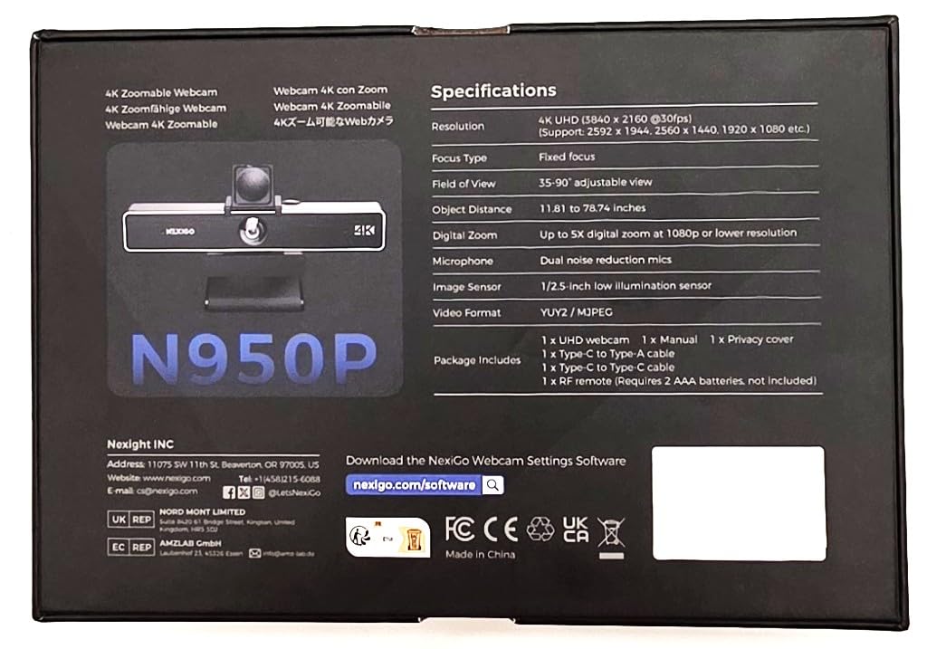 NexiGo Meeting 360 Ultra (Gen 3), Enhanced All-in-One Conference Camera System, Multi-Camera Setup, 8K Capture, AI-Powered Framing and Auto Tracking, for Medium to Large Meeting Rooms customer photo 1