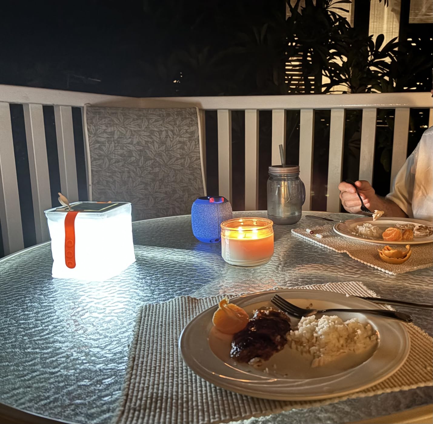 LuminAID Nova Colors Solar Camping Lantern - Twist-to-Inflate LED Lamp with 8 Color Modes Perfect for Camping, Hiking, Travel and More - Emergency Light for Power Outages, Hurricane, Survival Kits customer photo 2