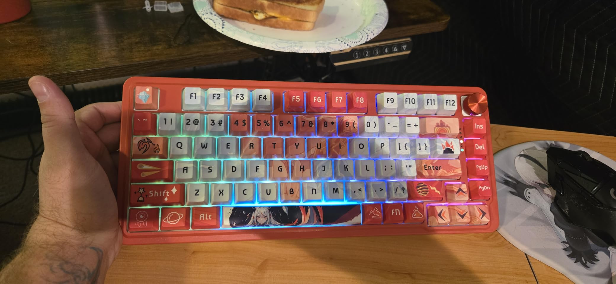 Redragon K673 HE Rapid Trigger Gaming Keyboard, 81 Keys 8K Wired Mechanical Keyboard w/Next-Gen UltraMag 100% POM Silky Magnetic Switch, Dual-Module Floating Structure Design, 5-Layer Noise Dampening customer photo 2