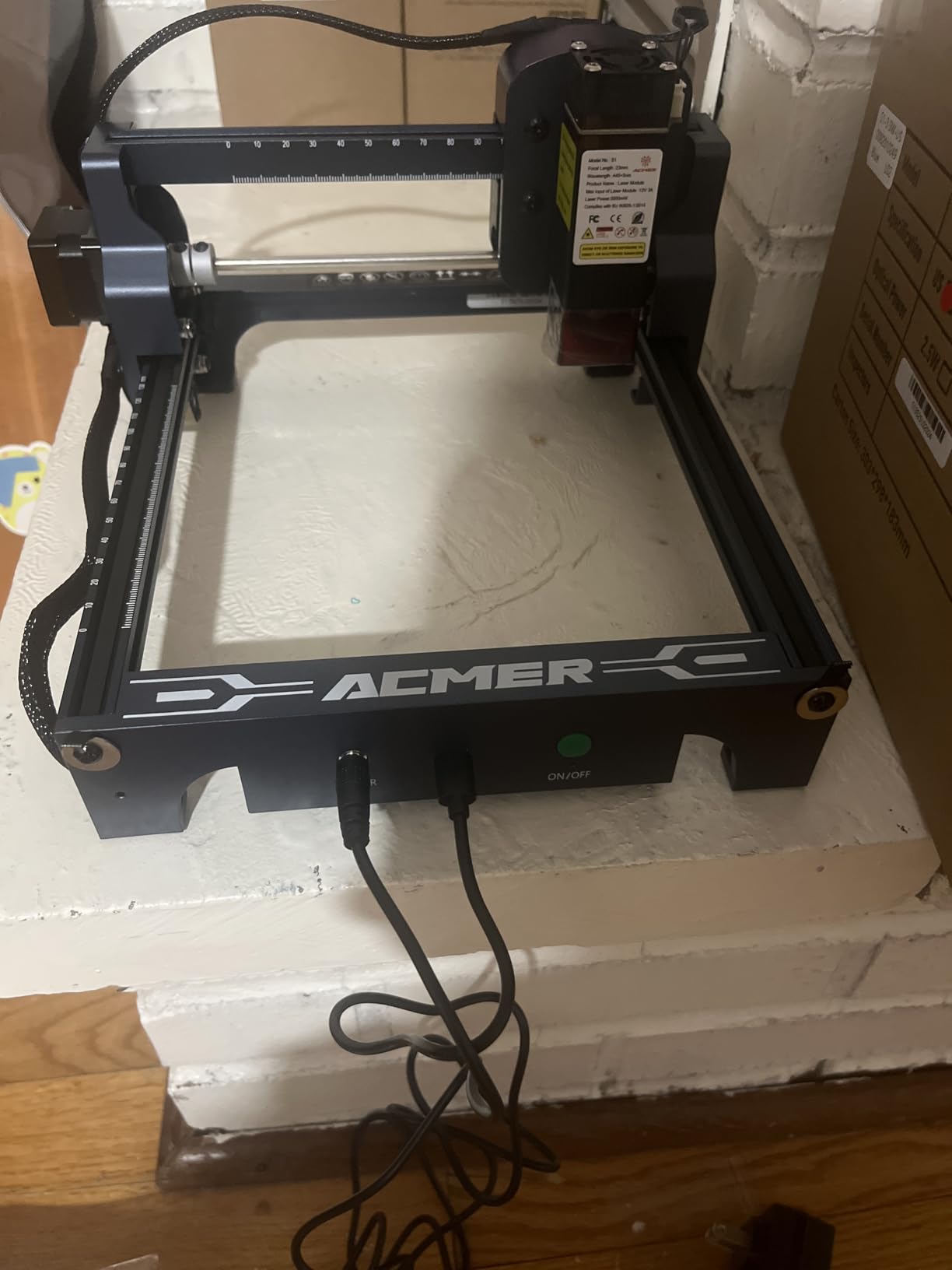ACMER S1 Laser Engraver, 3500mW Laser Engraver Machine Higher Accuracy Lazer Cutter and Engraving Machine with Working Area 130x130mm,0.04mm Laser Spot Engraving Machines & Tools customer photo 2