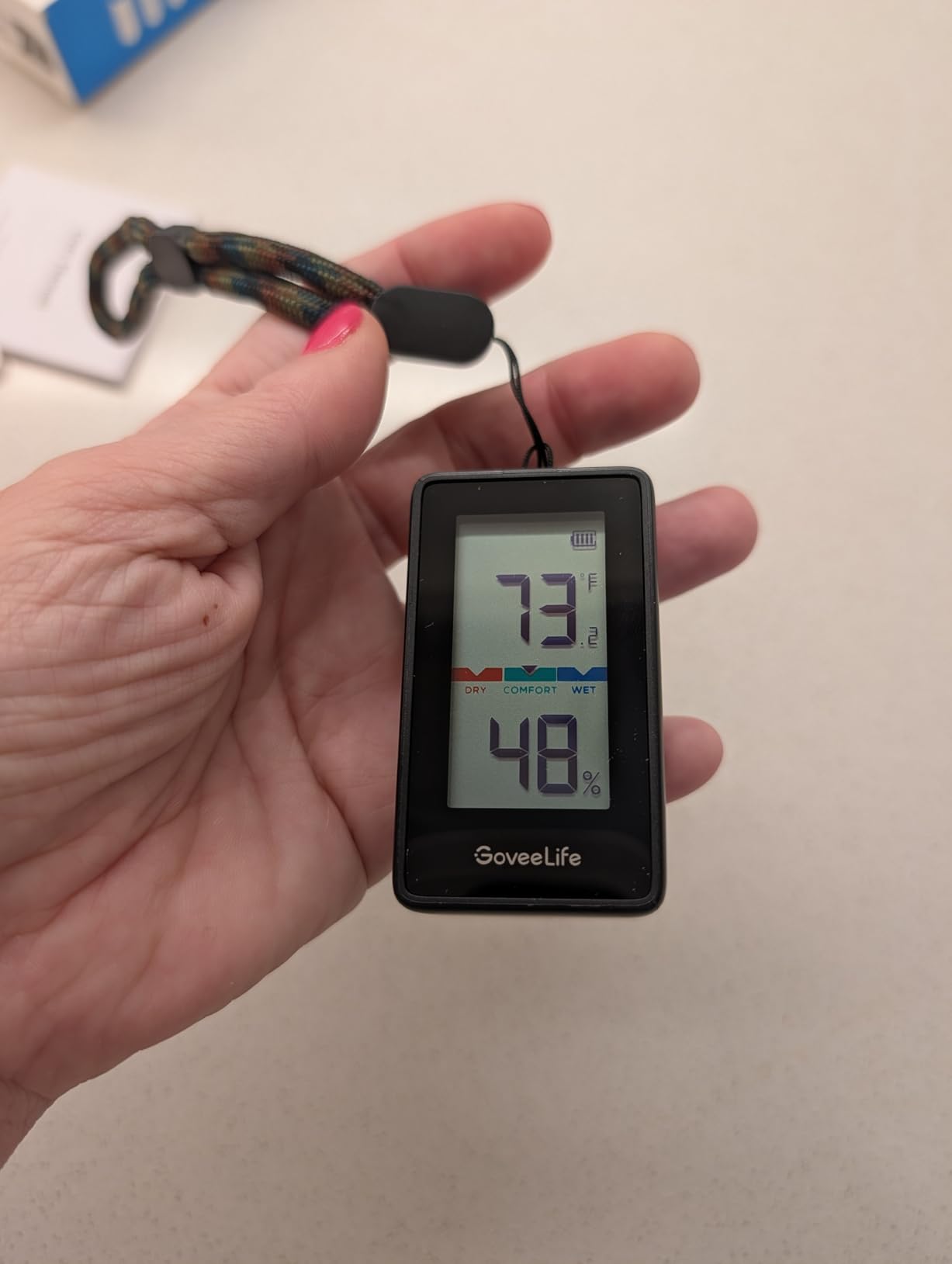 GoveeLife Outdoor Indoor Thermometer Hygrometer IP65 Waterproof, LCD Digital Display, 197ft Bluetooth Range, Notification Alerts, 2 Years Data Storage Export, for Camping, Room, Patio, Greenhouse customer photo 1