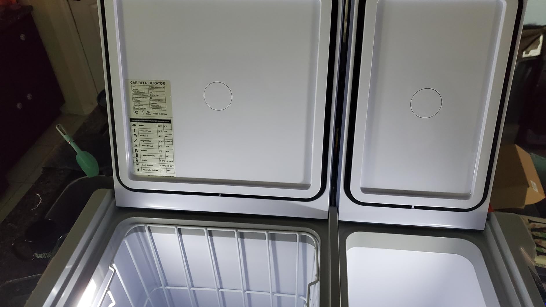 12 Volt Refrigerator Car Fridge - 50QT(48L) Dual Zone Electric Cooler, Car Refrigerator -4℉~68℉, Portable Refrigerator 12/24V DC 100-240V AC, Portable Freezer for Travel Camping RV Home customer photo 1