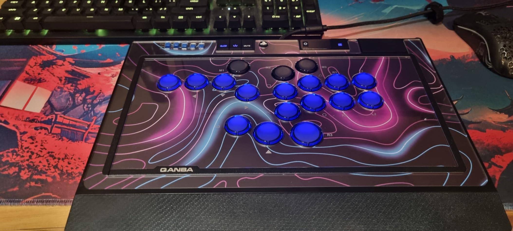 Qanba Sapphire S1 Leverless Arcade Controller Joystick for PlayStation 5 and PlayStation 4 and PC (Fighting Stick) Officially Licensed Sony Product customer photo 2