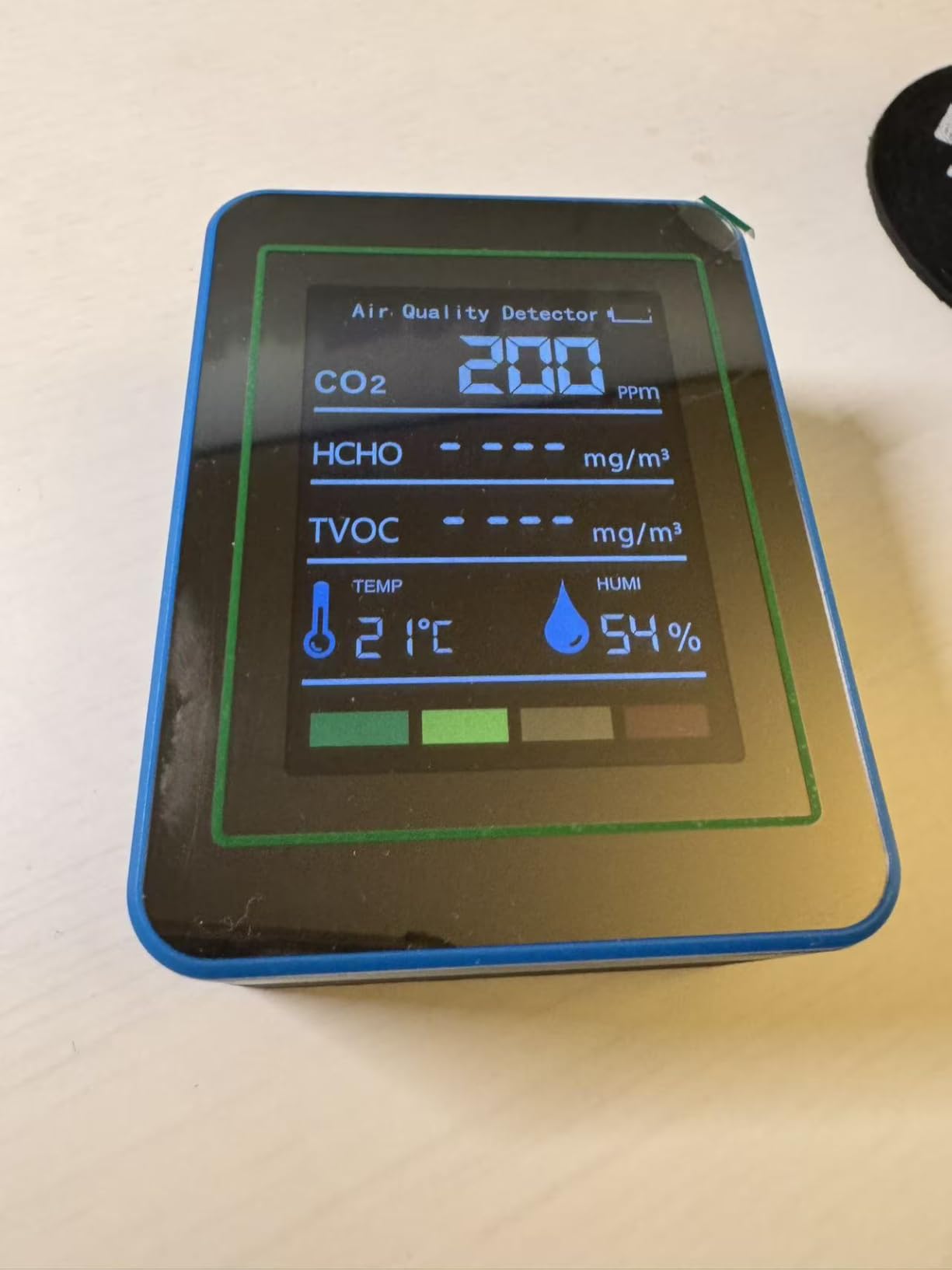 5-in-1 air Quality Monitor, Professional air Quality Detector with CO2 Monitor/Formaldehyde/TVOC/Temperature/Humidity, Suitable for Home, Hotel, Office, car customer photo 2