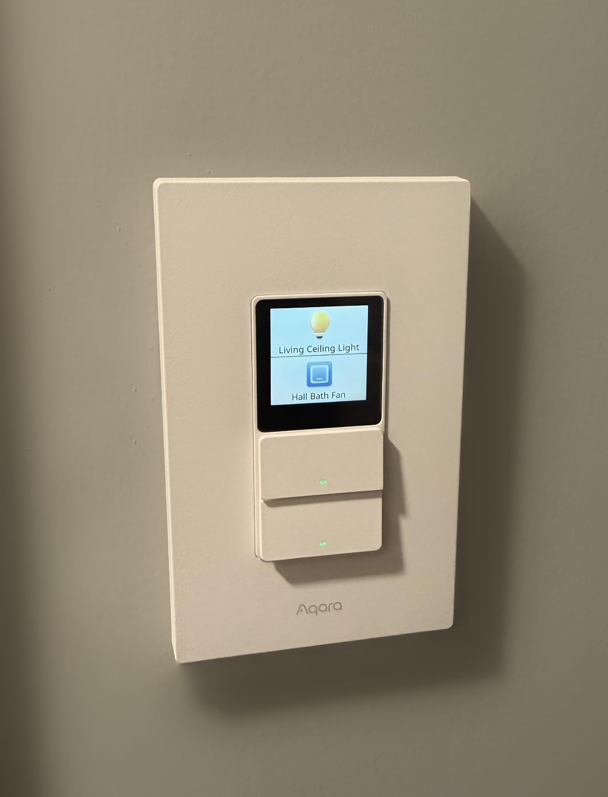 Aqara Touchscreen Switch S100 US, LCD Smart Light Switch with Custom Icons, 8 Wireless Buttons, Native Matter Over Wi-Fi, Built-in Thread Border Router, Works with Apple Home, Alexa & Google Home customer photo 1