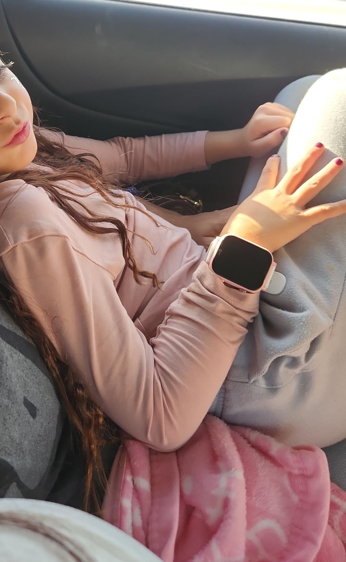 Kipywatch Smart Watch for Kids - Kids Watch with GPS Tracker, Safe Zones Alert - Camera, Voice & Video Call, School Mode - Parental App, Subscription Required - Extra White Strap - Gifts for Girl 3-12 customer photo 2