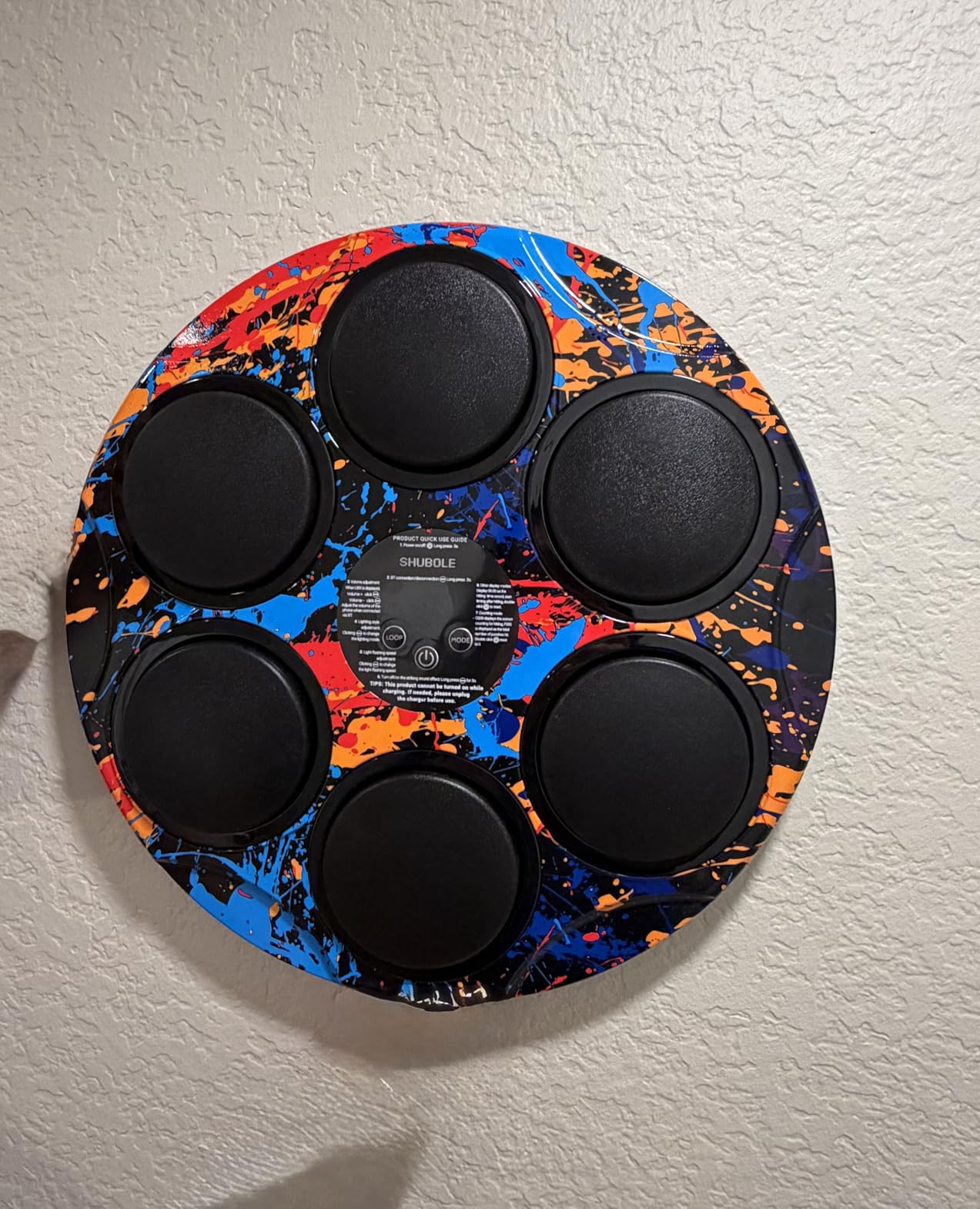 Music Boxing Machine with Gloves - Wall Mounted Punching Trainer for Adults & Kids, 9-Speed Punch Game, Wall Boxing Punching pad, 2025 Upgrade Gifts for Boys Age 6+ customer photo 1