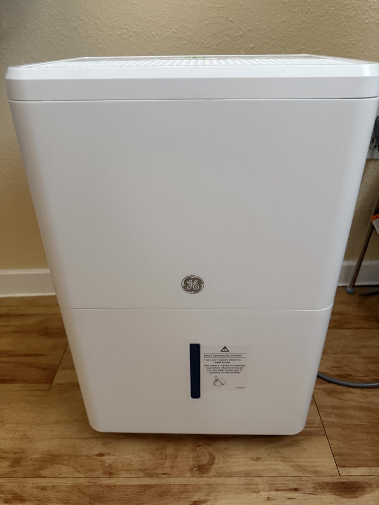 GE Portable Dehumidifier, 50 Pint Daily Output with Built-in Pump and Smart Dry for Wet Spaces customer photo 1