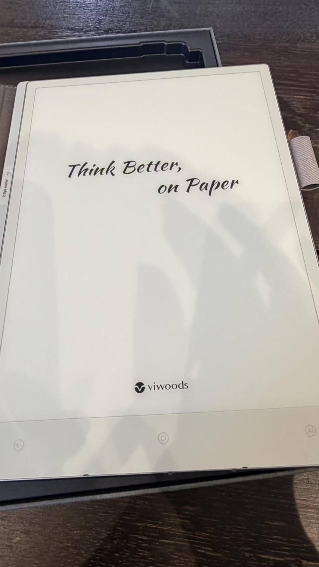 VIWOODS Upgraded Bundle with AiPaper, Stylus Pro and 5 Nibs, Carta 1300 AI E Ink Tablet, 10.65 inch 300PPI Electronic Notebook with Pen, Ultra-Thin 4.5mm, Lightweight 370g, 128GB Note-Taking Device customer photo 2