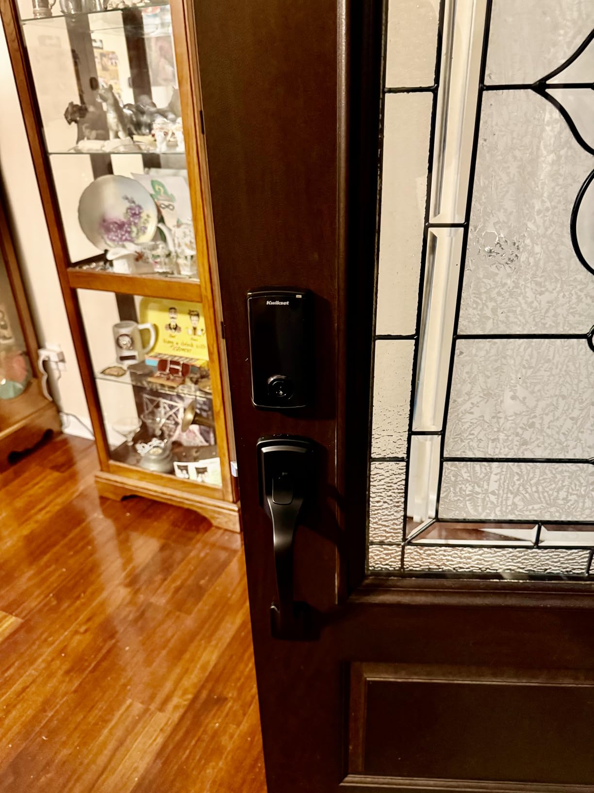 Kwikset Halo Select Plus Satin Nickel Touchscreen Apple Home Keys Tap-to-Unlock, Wi-Fi and Matter Enabled Smart Lock Deadbolt with Door Status Sensor and Intrusion Detection customer photo 2