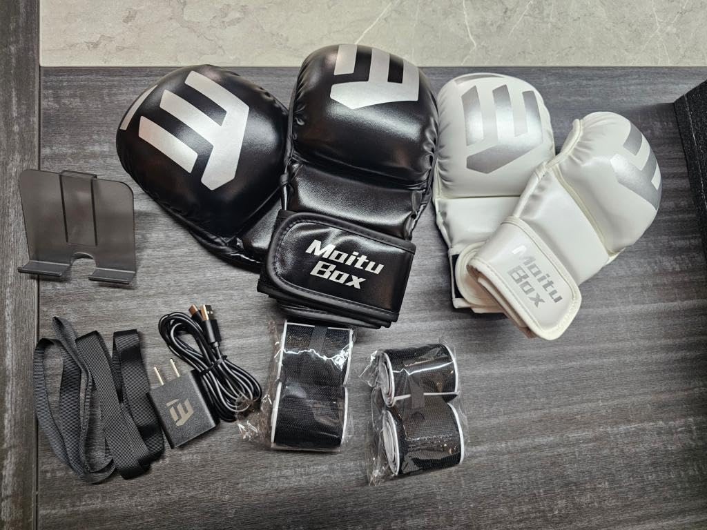 Smart Music Boxing Machine M5, Music Punching Machine with Custom Running Lights, APP Control and Stereo Sound, Wall Mount Boxing Machine for Adults - Home Office Workout Gym Equipment customer photo 1