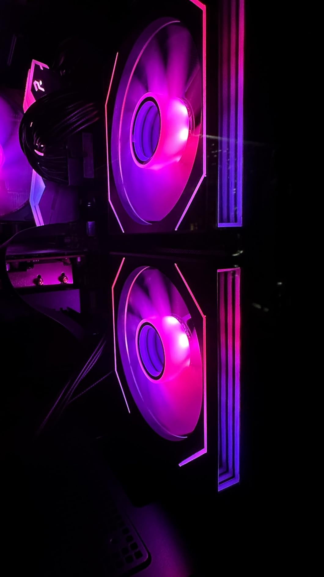 Aqua 6 Infinity ATX PC Case 3x120mm Infinity ARGB PWM Fans Panoramic Tempered Glass customer photo 2