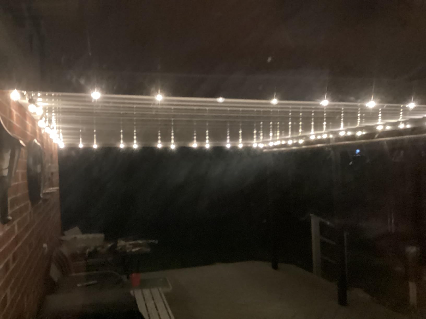 addlon 100FT Outdoor String Lights G40 with Remote, 54 LED Shatterproof Bulbs, Dimmable Patio Globe Lights Waterproof, Hanging Outside Lighting for Backyard, Garden, Deck, Balcony, Porch, Cafe, Decor customer photo 2