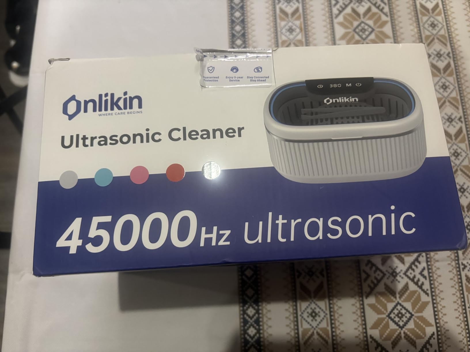 35W Ultrasonic Jewelry Cleaner, 45KHz Retainer Cleaner for Jewelry, 5 Timer & 3 Power Modes, Eyeglasses, Rings, Watch Strap, Dentures - 20oz, 304 Stainless Steel Tank, Quiet <38dB (White) customer photo 2