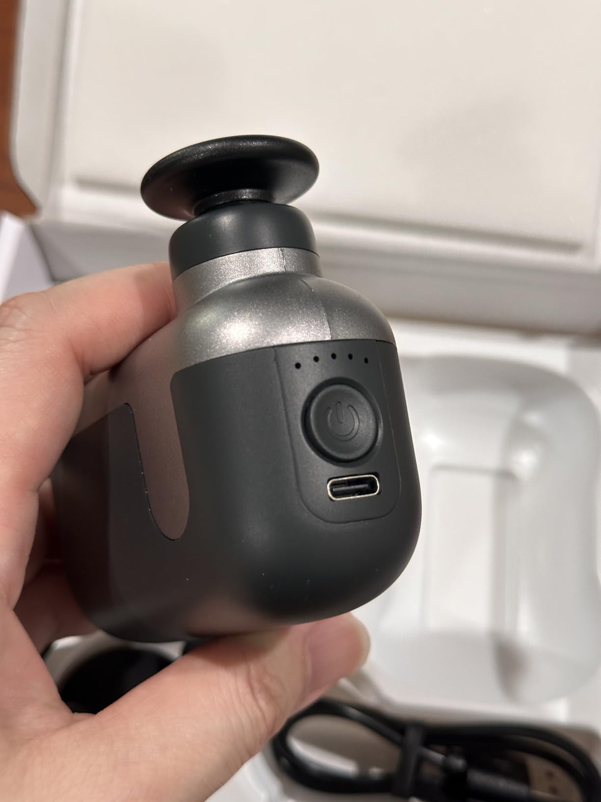 Mini Massage Gun with 10 Massage Heads, Percussion Deep Tissues Handheld Muscle Massager, 8mm Amplitude High-Intensity Massager Gun for Pain Relief for Office Gifts for Her, Home, Athletes customer photo 1