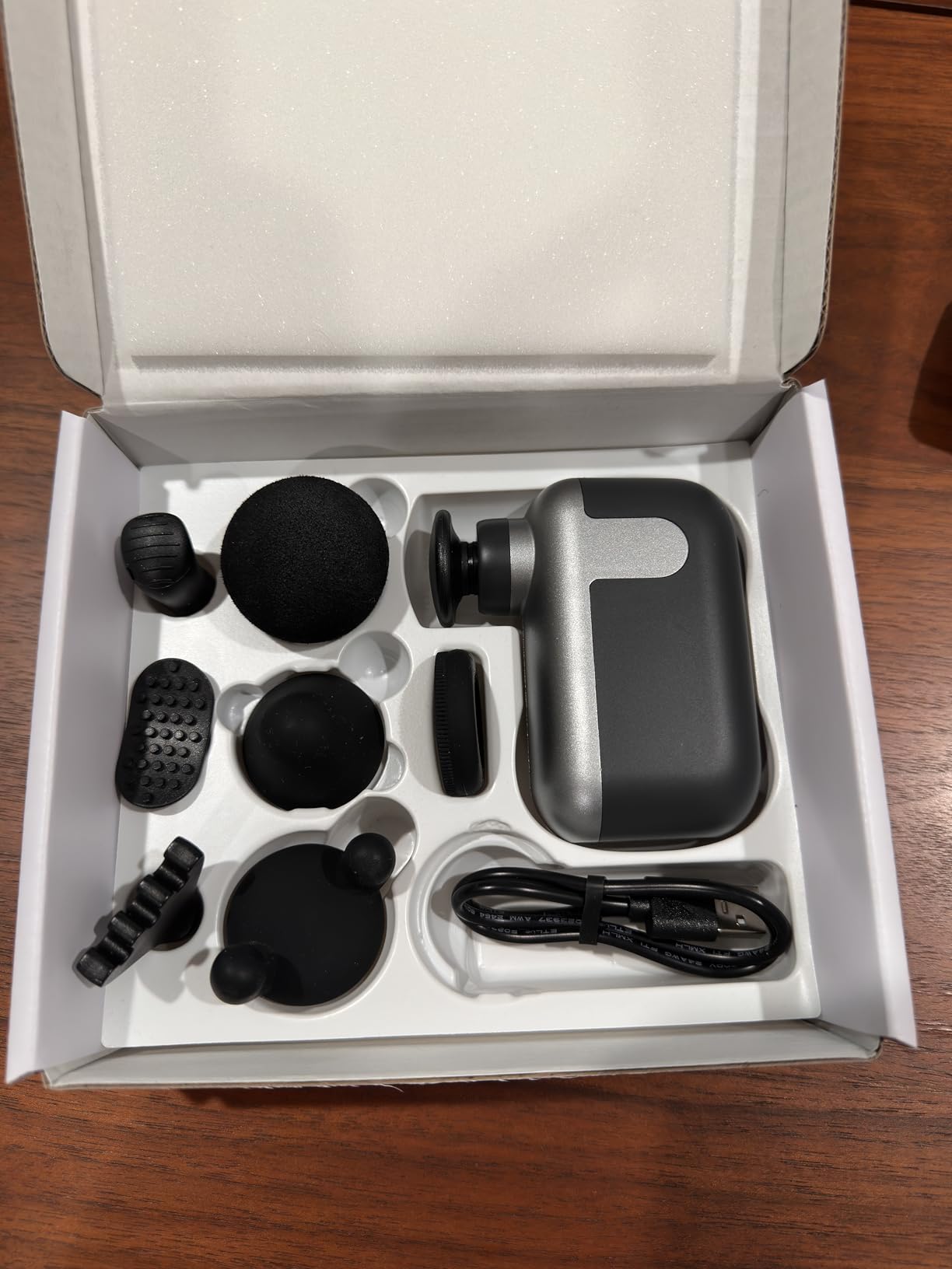 Mini Massage Gun with 10 Massage Heads, Percussion Deep Tissues Handheld Muscle Massager, 8mm Amplitude High-Intensity Massager Gun for Pain Relief for Office Gifts for Her, Home, Athletes customer photo 2