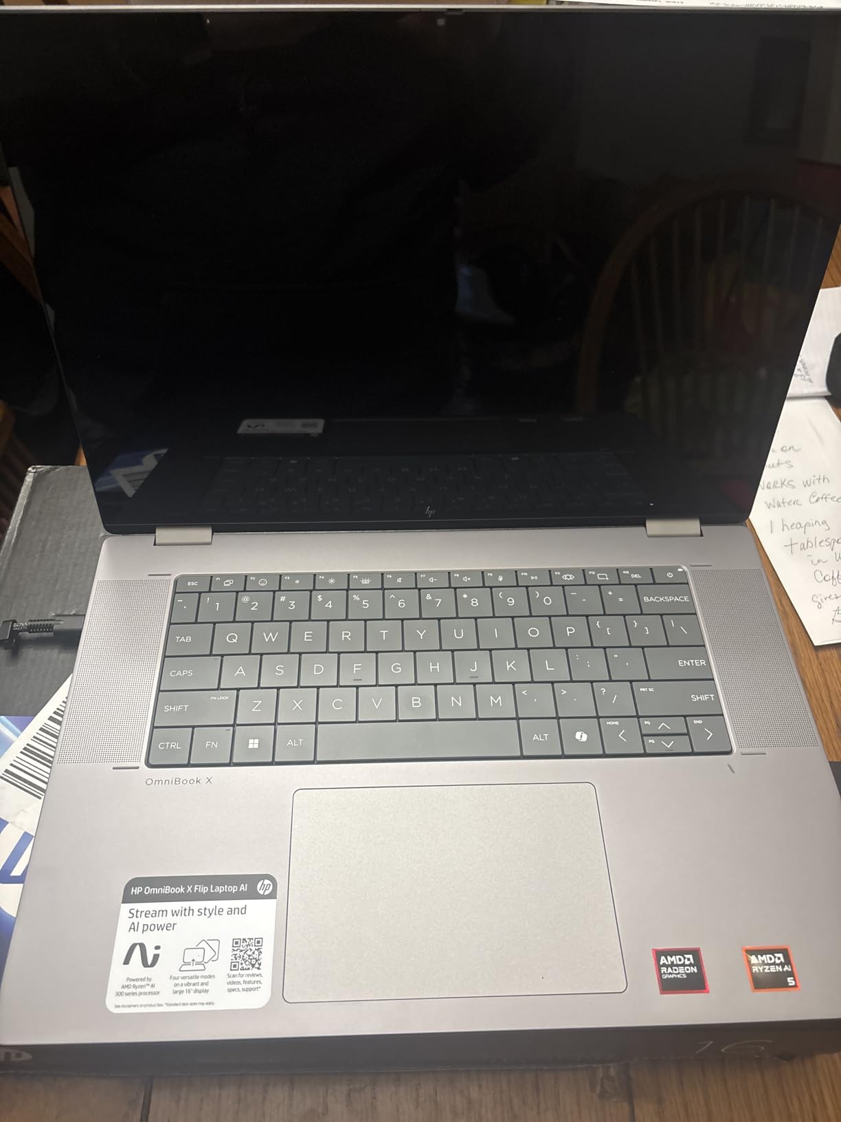 HP OmniBook X FLIP Copilot+ PC 16 inch 2K Touch 2-in-1 Touchs Laptop, AMD Ryzen AI 5 340, 16GB DDR5 RAM, 512GB SSD, Backlit KB, Copilot+ PC, Windows 11 Home, Meteor Silver customer photo 2