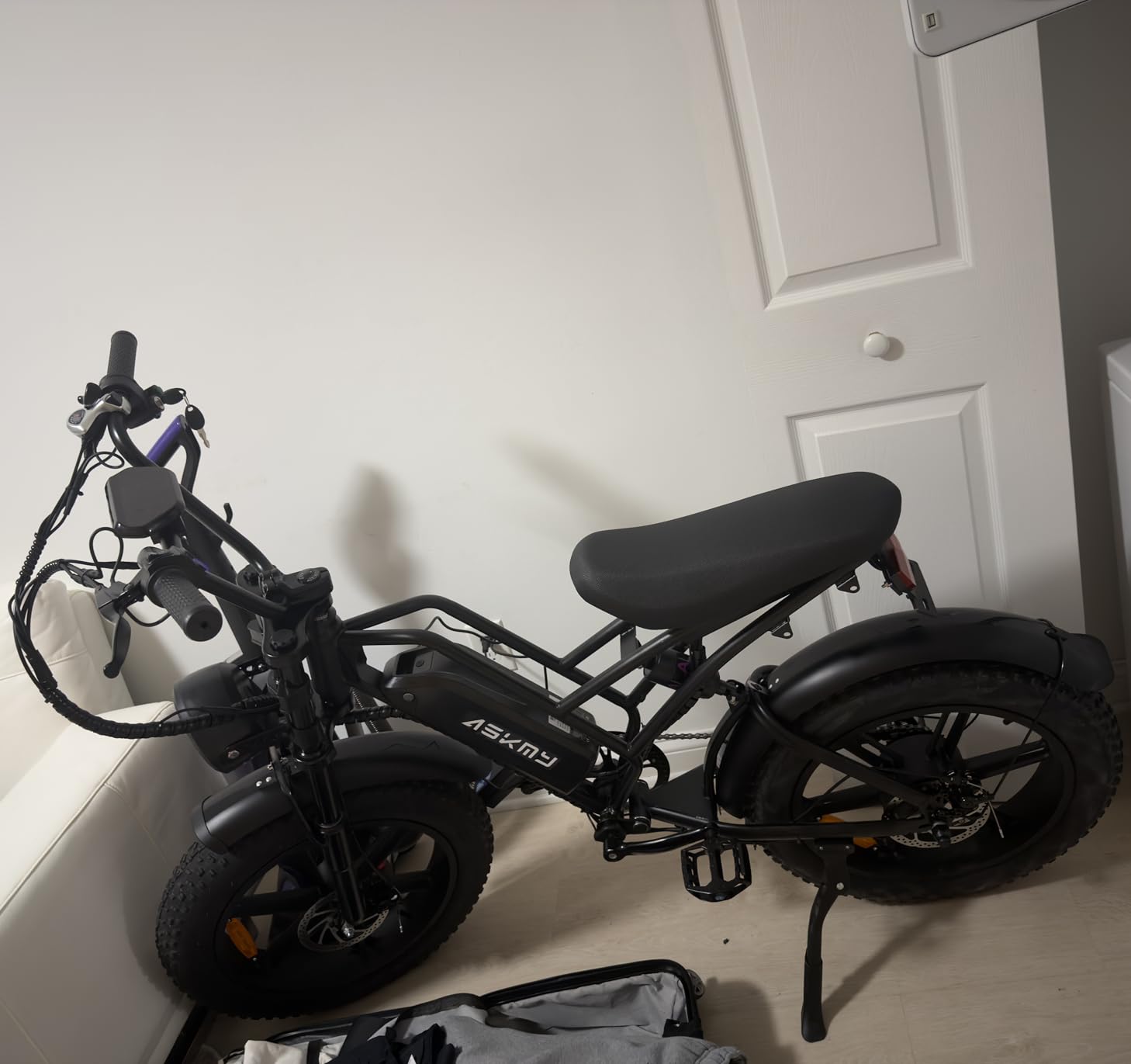 Electric Mountain Bike for Adults, 1500W Peak Motor Ebike, 28 MPH and 60 Miles PAS Range, 20 Inch Fat Tire Dirt E Bike for All-Terrain, 7 Speed, Electric Bicycles with 48V 15Ah Removable Battery customer photo 1