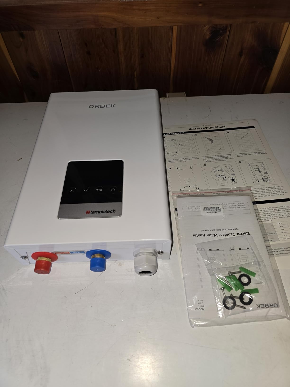ORBEK 14kW Tankless Water Heater Electric, On Demand Instant Hot Water Heater 240V customer photo 1