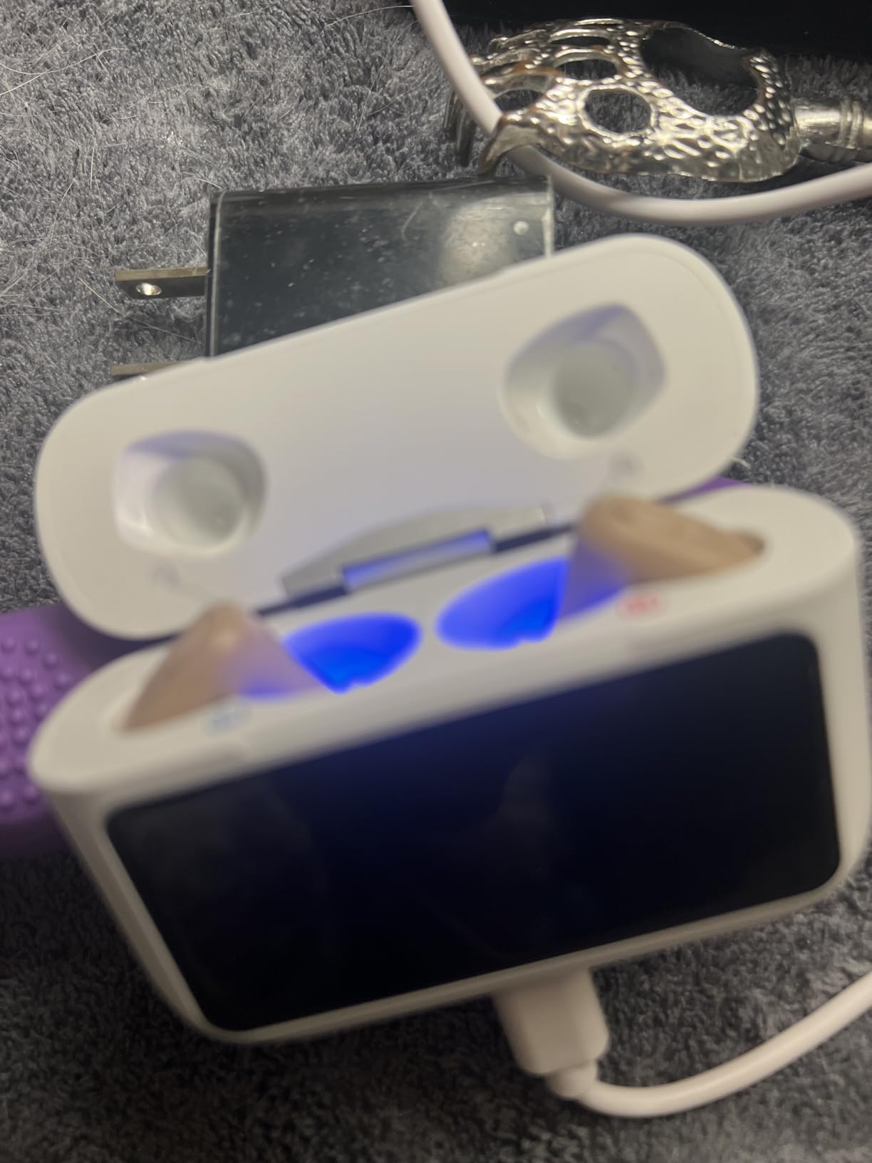 Audien Atom X Hearing Aid For Seniors & Adults with Hearing Loss - Noise Cancelling, Rechargeable OTC Bluetooth Hearing Aids w/Charging Case, 48+ Hour Battery Life, Touchscreen Control, Nearly Invisible Design customer photo 1