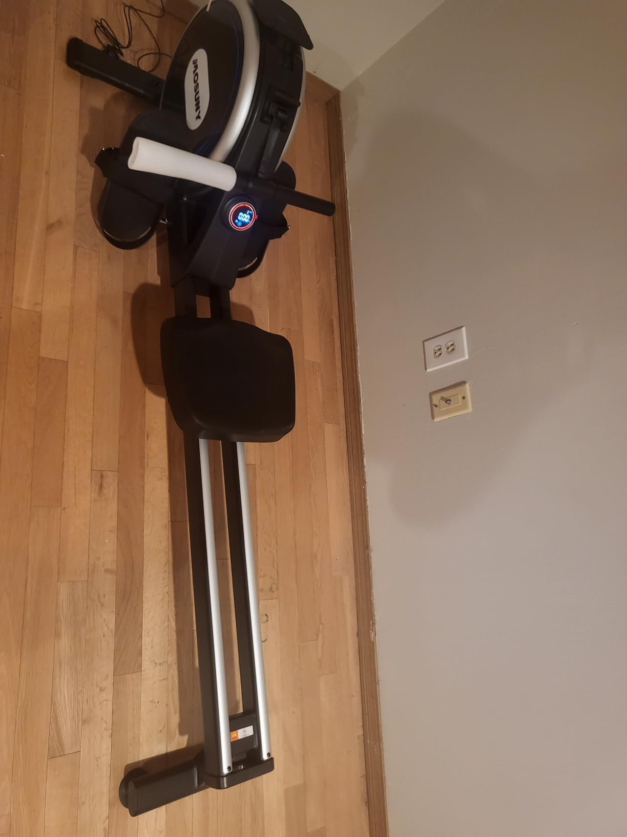 Rowing Machines for Home, 16/32-Level Adjustable Resistance, Magnetic Rowing Machine with App Supported, 350/400 LB Weight Capacity, Upgraded Dual Slide Rails with LCD Data Display Screen customer photo 2