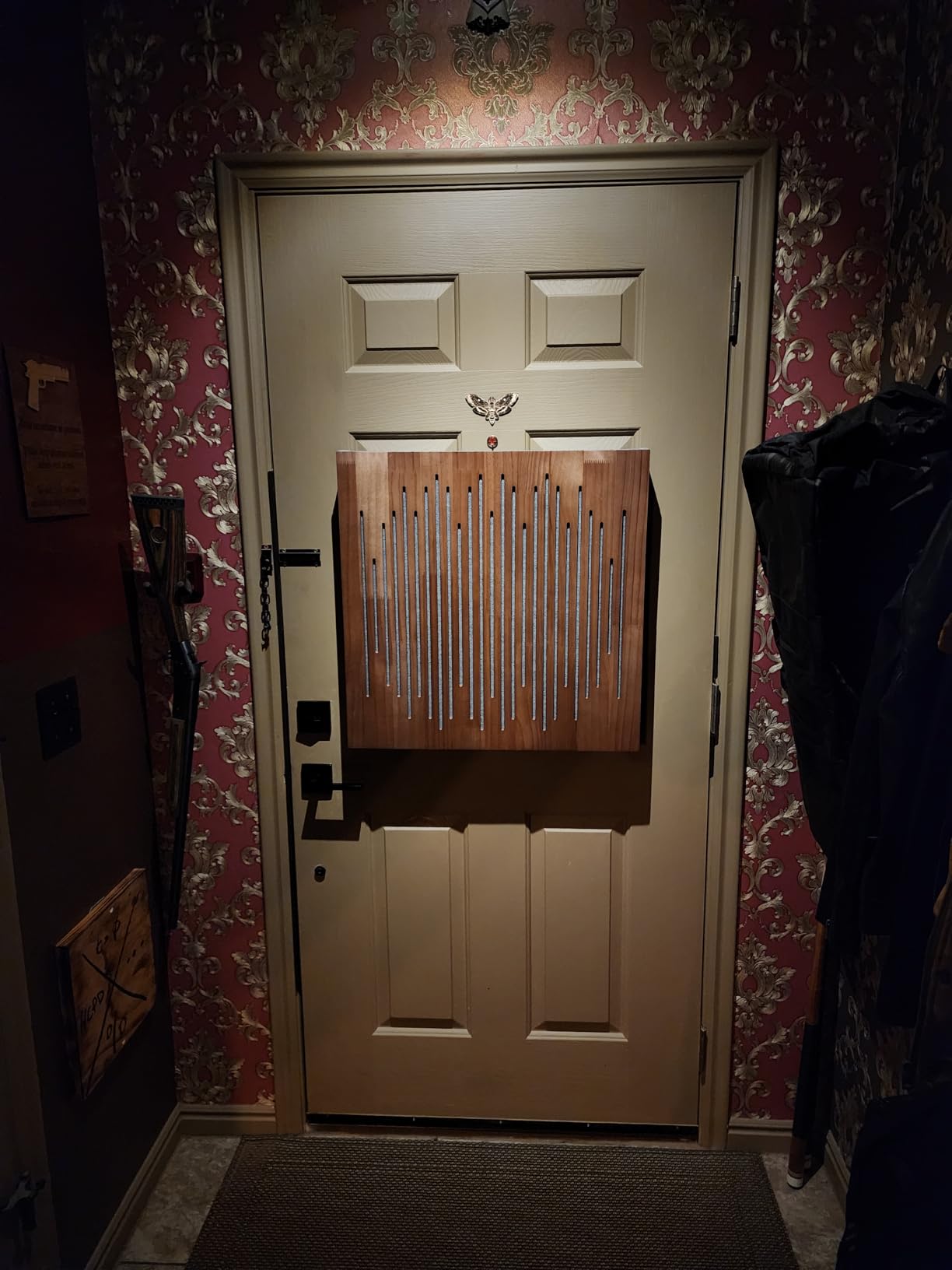 Wood Sound Acoustic Absorber Diffuser Panel 23.6×23.6×3.2 inches Combine Diffusion and Absorption for Music Studio Wall and Ceiling (1D) customer photo 1