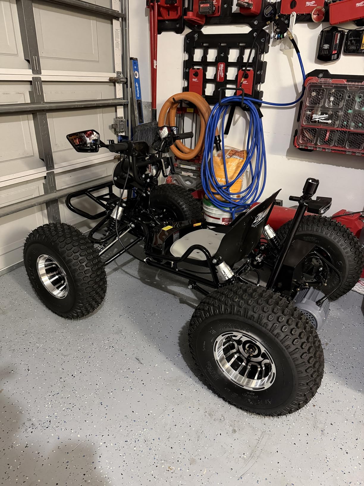 Zyliathor Electric Off-Road Go Kart for Adults & Kids, 12-Mile, Brushless Peak 4000W, Up to 31MPH, 3 Modes + Reverse, Shaft Drive Diff, AT19x7-8 Tires, Family Backyard Trails, Beach/Sand (Black) customer photo 2