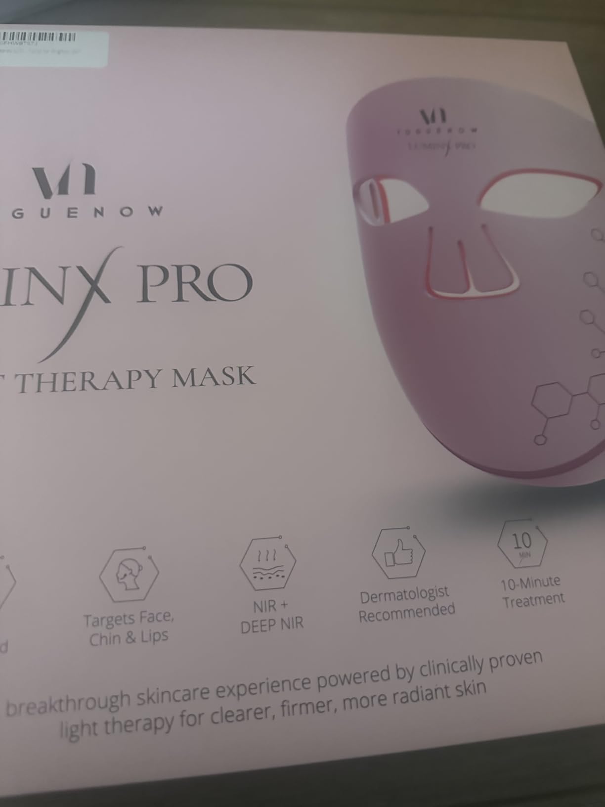 VogueNow LED Light Therapy Mask - FDA-Cleared Device for Wrinkles & Acne - Red Light Therapy for Face with Chin & Lip Coverage customer photo 1