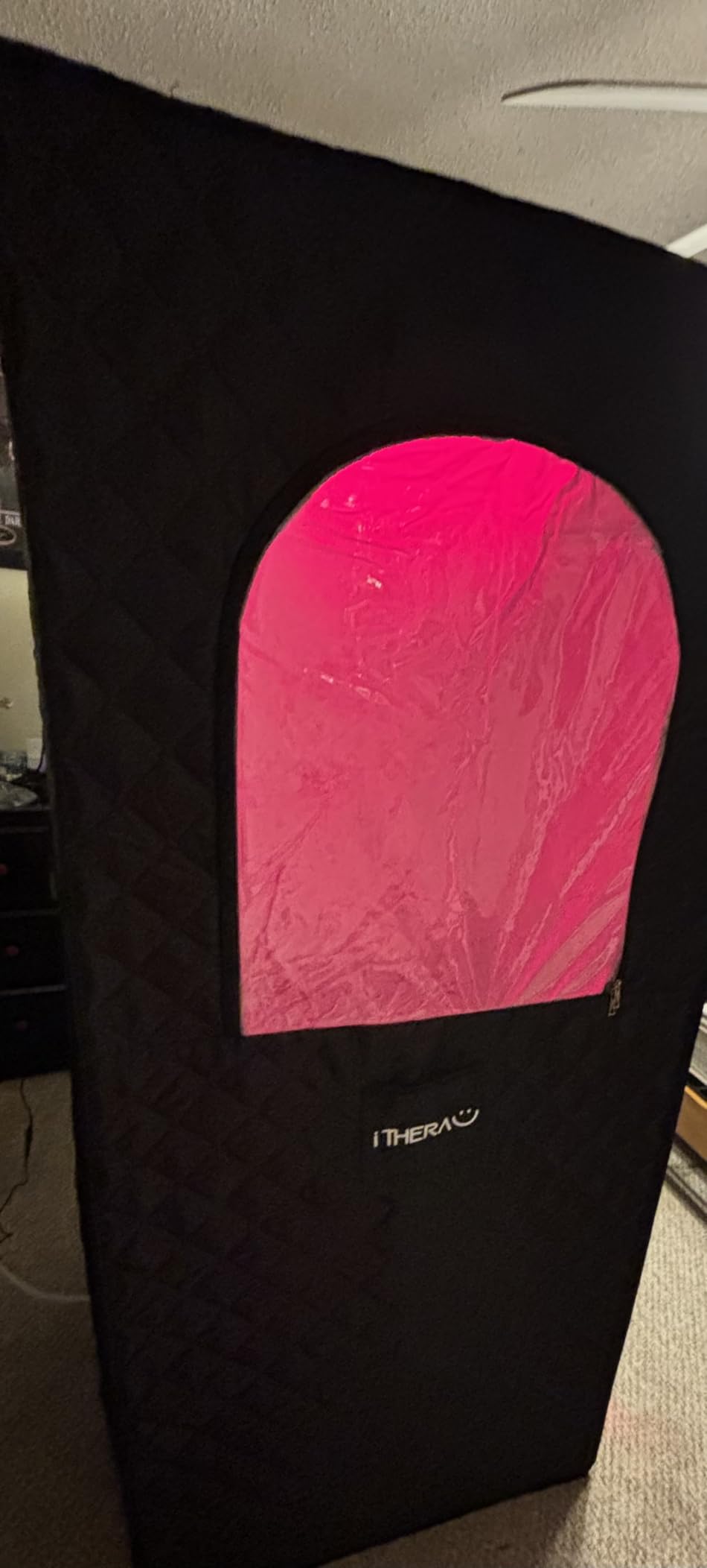 I-THERA-U XL Infrared Sauna Box with True 660 & 850nm Red Light Therapy Lamp, Portable Red Light Sauna for Home customer photo 1