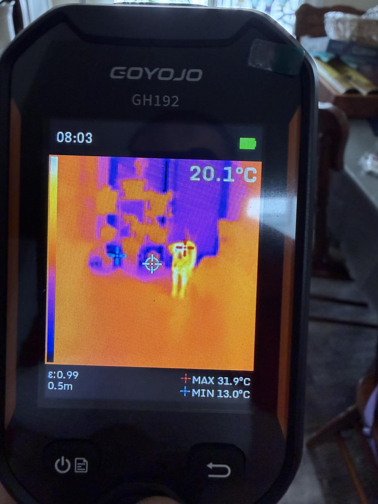 GH192 Thermal Imaging Camera 240X240 Super IR Resolution with 2MP Visual Camera and Fusion Imaging, 25Hz Handheld Thermal Imager with Alarm for Mechanical Maintenance Home HVAC Electrical Inspection customer photo 2