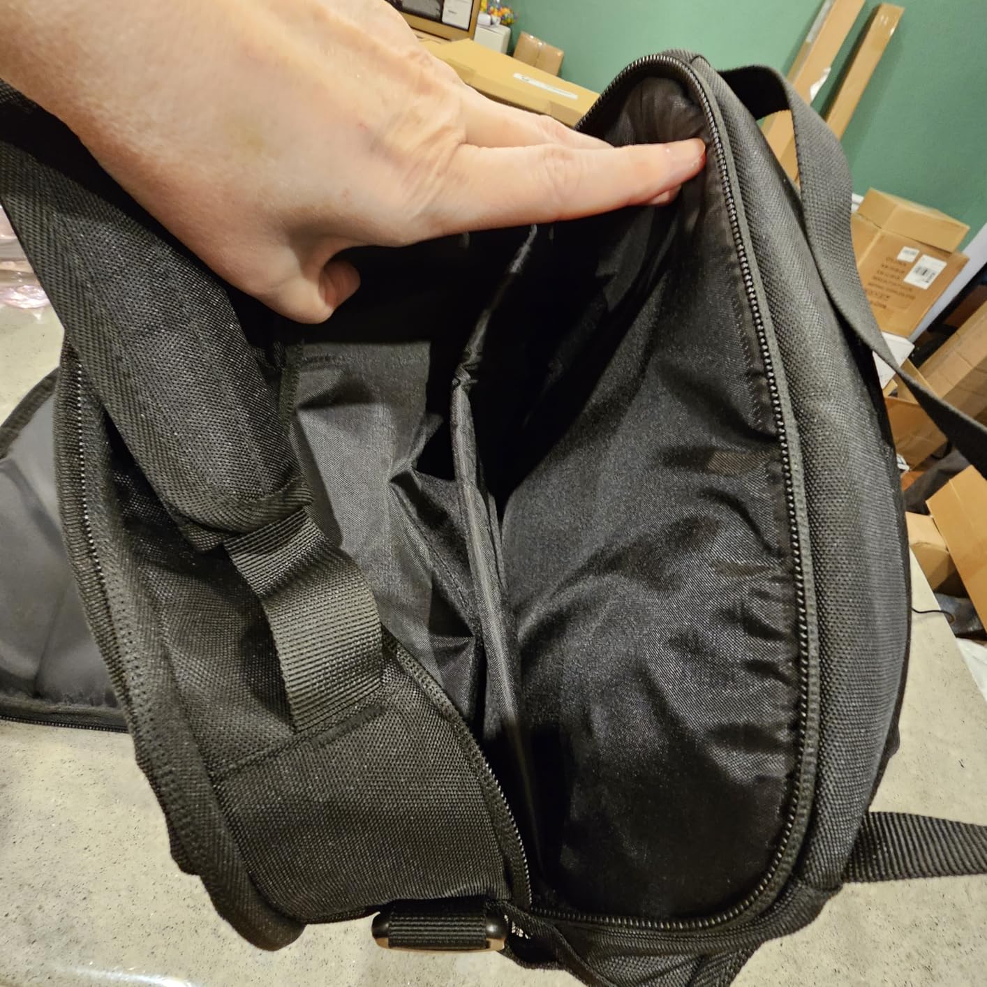 Flight Bag for Pilots, Pilot Bag for Aviation Headset with Padded Protection, Fits Aviation Headset, iPad & Flight Accessories, Multiple Pockets & Shoulder Strap, Gift for Pilots, Black (Bag Only) customer photo 1