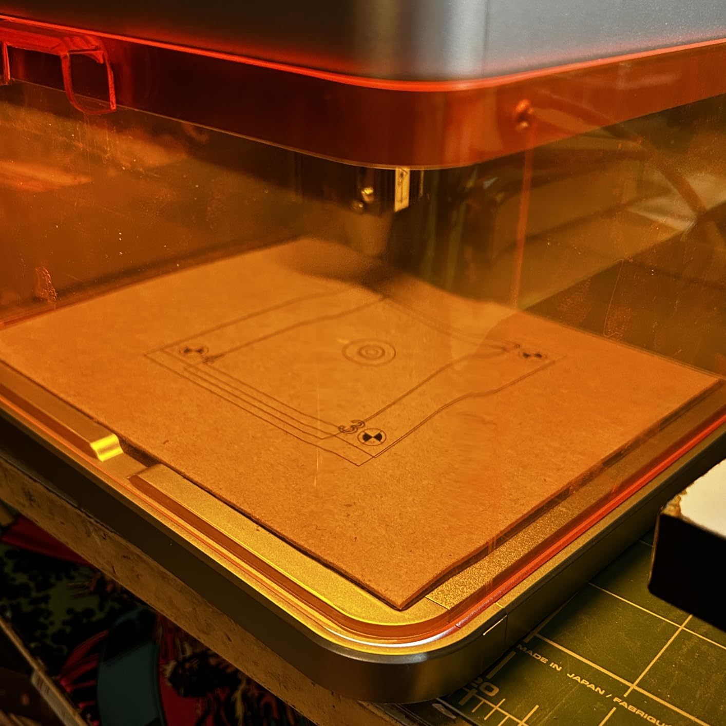 Carverall 5W Desktop Laser Engraver with Camera, WiFi & AI, A1 Pro AA Beginner Smart Laser Engraver Machine for Home DIY, Beginners, Personal Gifts Engraves Wood/Leather/Paper/Glass/Food, Class 1 customer photo 1
